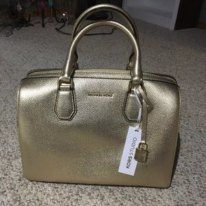 Michael Kors Gold Metallic Purse